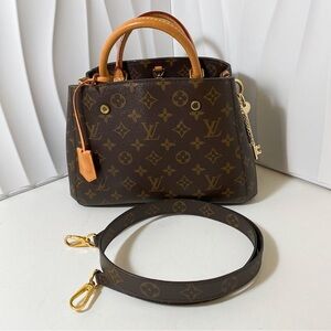 LOUIS VUITTON Montaigne BB Bag Monogram Canvas